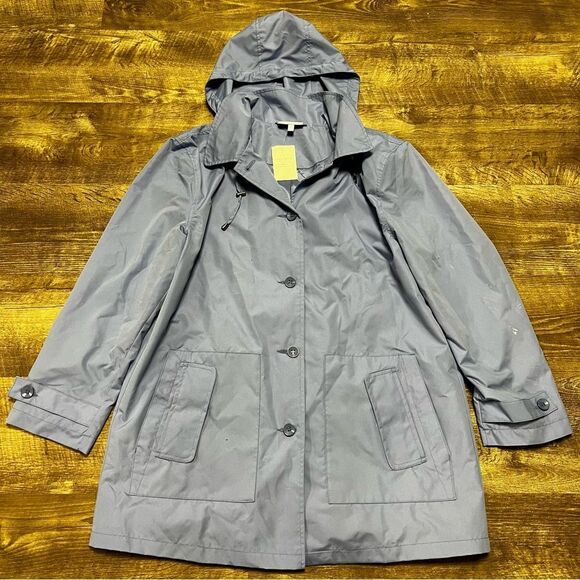 Appleseeds Koret Blue Rain Coat Size Medium NWT - Picture 1 of 11